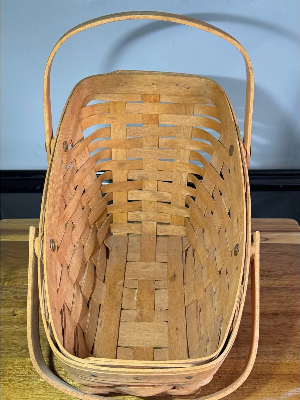Longaberger Natural Brown Woven Market Basket